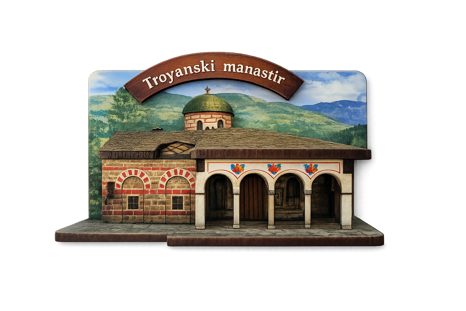 3D магнит Троянски манасир