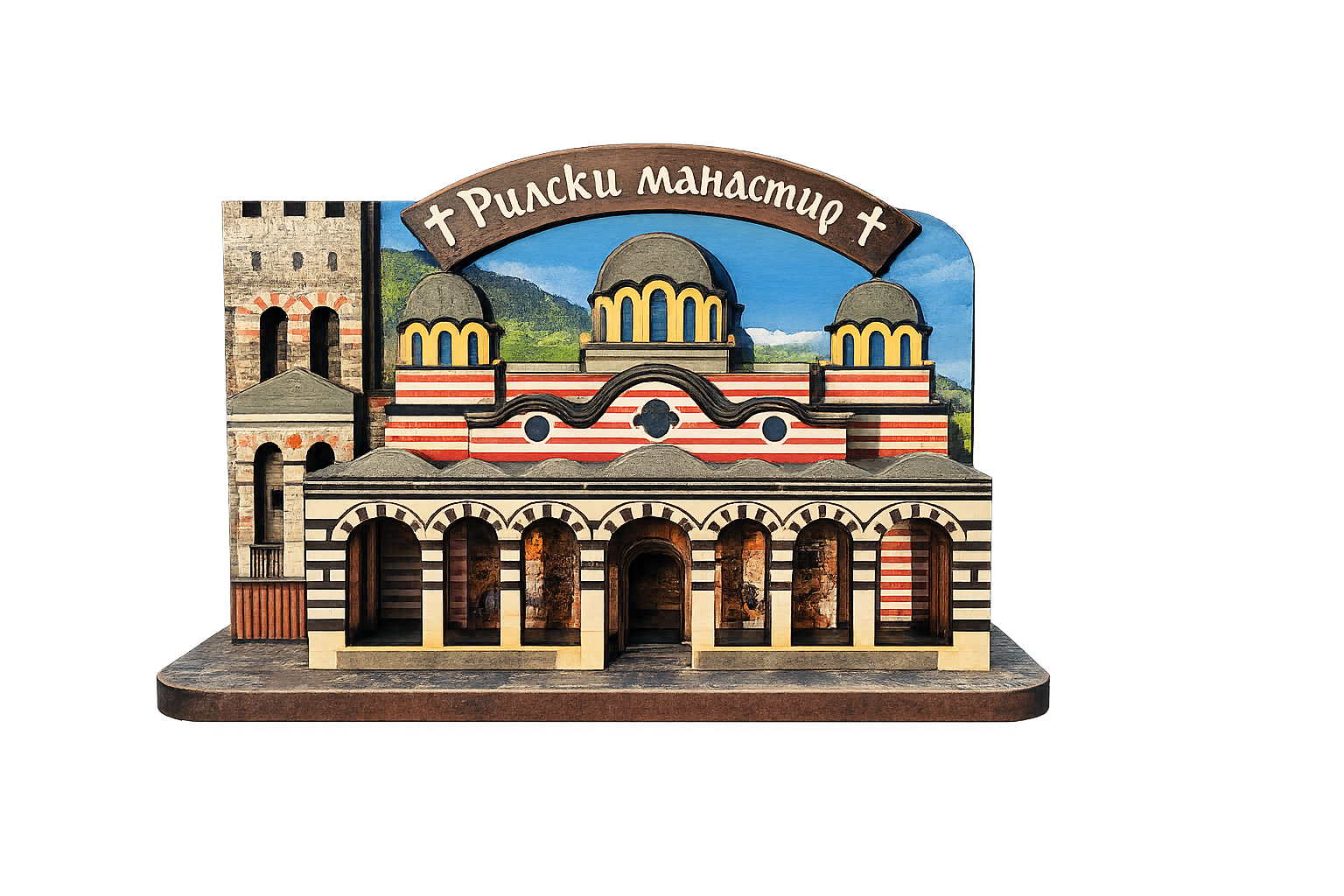 3D магнит Рилски манастир